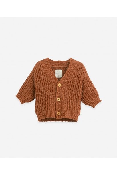 Play Up knitted cardigan anise 402