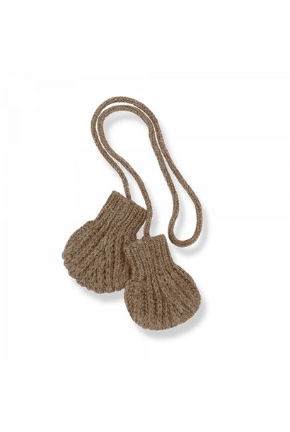 1 + in the family knit mittens leda caramel