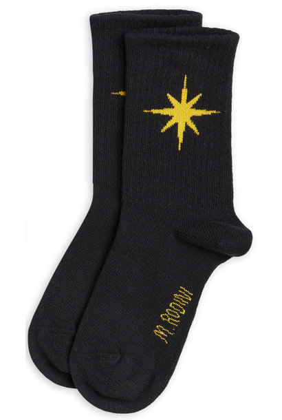 Mini Rodini socks northern star black
