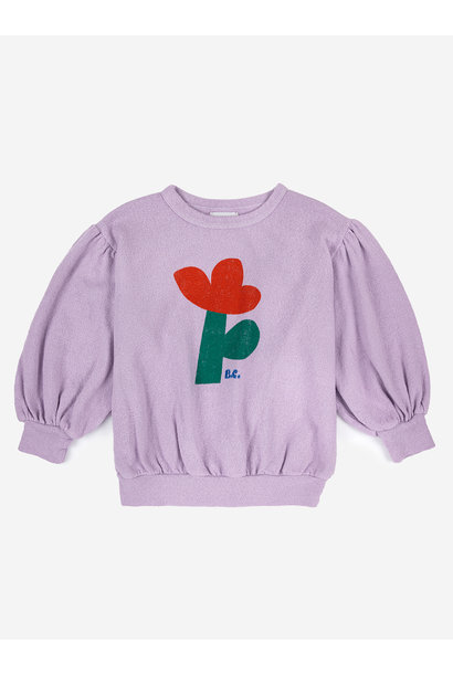 Kids sweater sea flower lavender