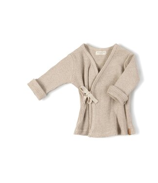 Nixnut Nixnut rib vest beige