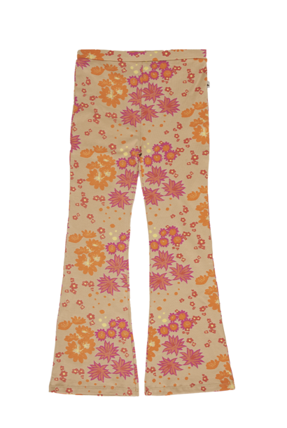 Flared pants liv flowers neon
