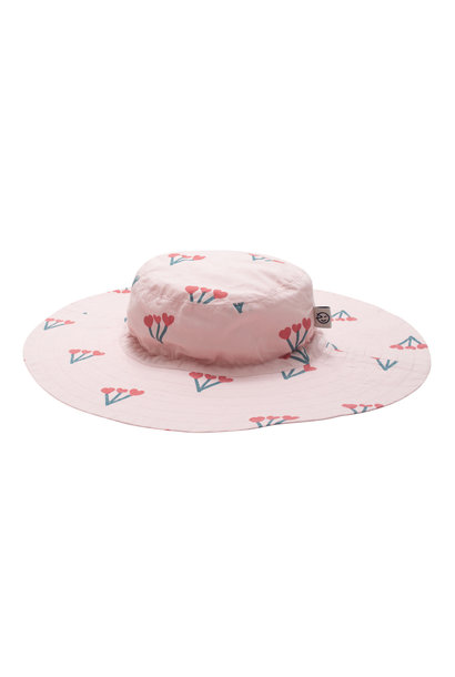 Hat wave muted pink