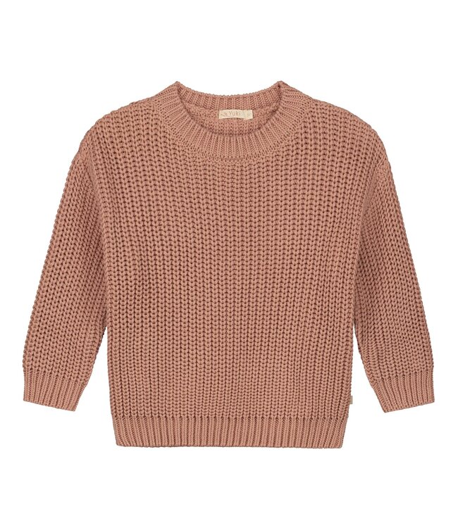 Yuki Chunky knitted sweater blush