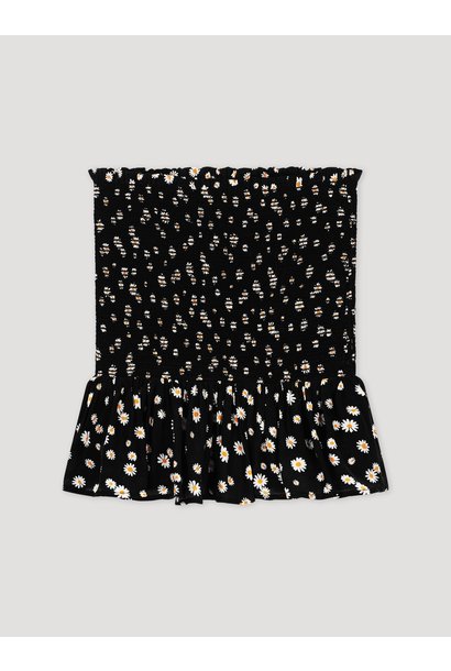 Skirt printed smock daisies