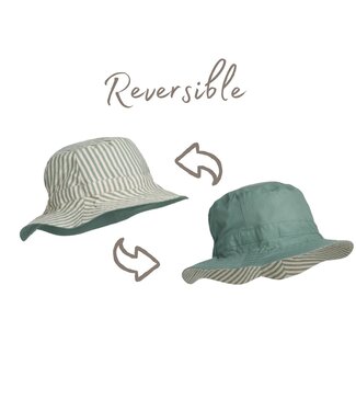 Sun hat sander reversible peppermint/sandy