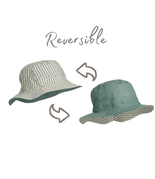 Sun hat sander reversible peppermint/sandy