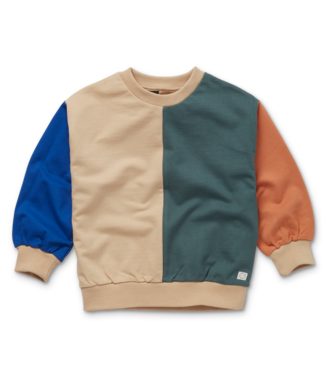 Sproet & Sprout Sproet & Sprout sweater colourblock nougat
