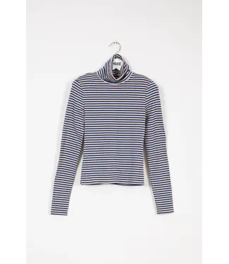 Indee Indee turtle neck stripped odeon matisse blue