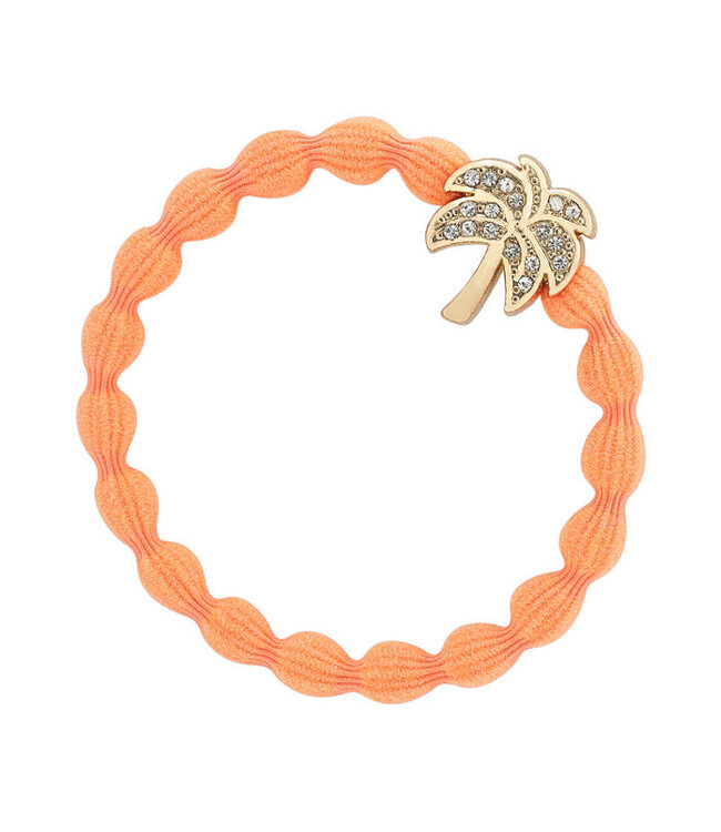 By Eloise bangle band palm tree neon orange
