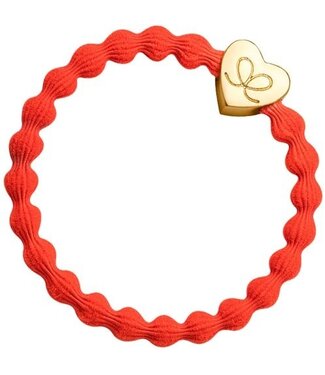 By Eloise By Eloise bangle band gold heart red