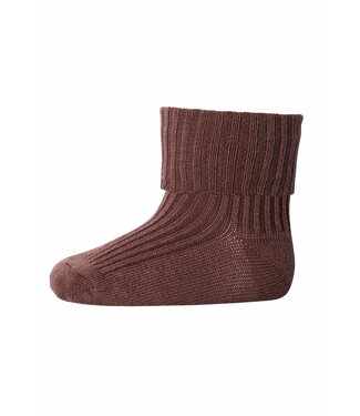 MP Denmark MP Denmark rib baby wool socks brown sienna