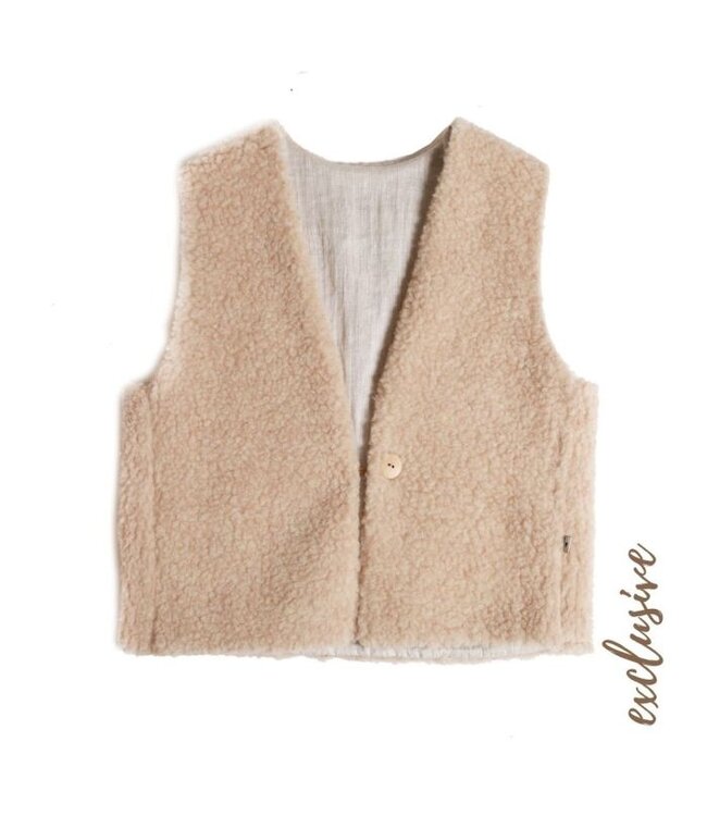 Alwero Alwero exclusive bodywarmer vest beige