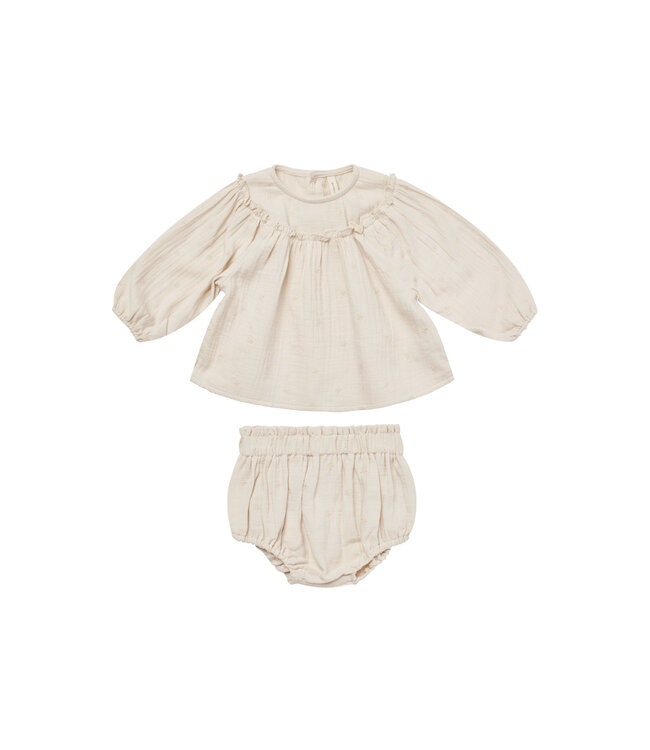 Quincy mae Quincy Mae blouse & bloomer set daisy