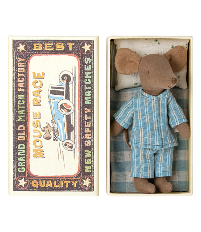 Maileg Maileg big brother pyjama mouse in matchbox