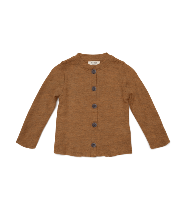 Petit by basics Petit by basics baby cardigan saga camel melange