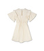 Repose Ams Repose Ams dress ruffle fancy sand white stripe