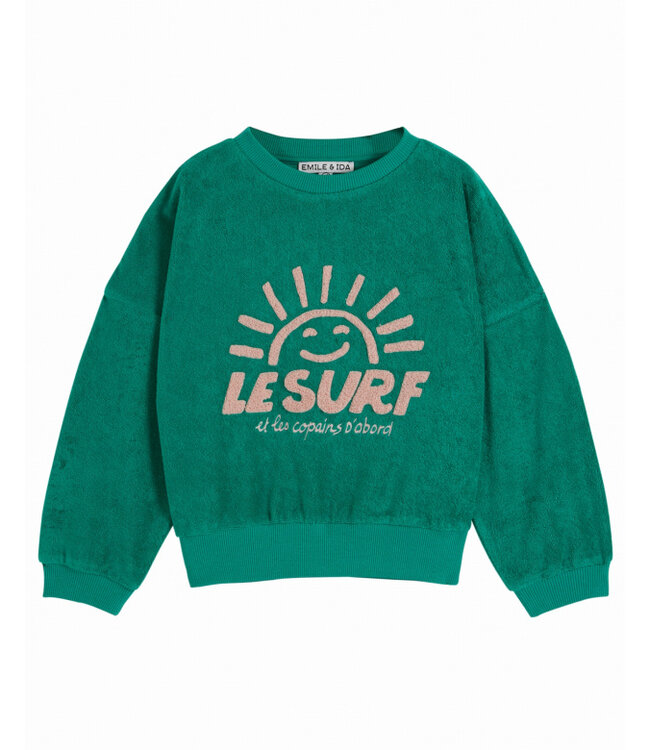 Emile Et Ida Emile et ida sweater eponge surf haricot