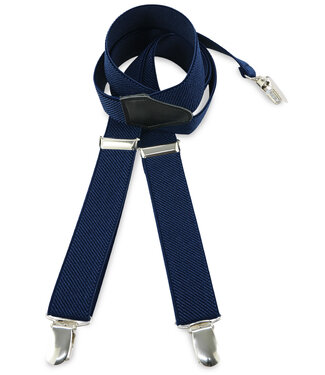 We love ties bretels uni blauw