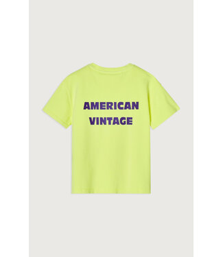 American Vintage American Vintage kids t-shirt fizvalley jaune fluo