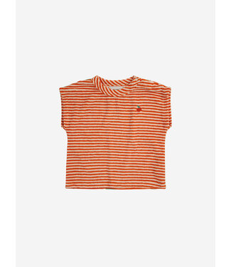 Bobo Choses Bobo Choses baby t-shirt terry  orange stripes
