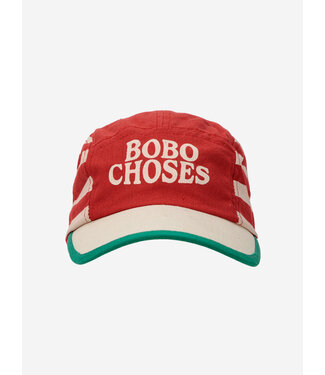 Bobo Choses Bobo Choses cap red stripes