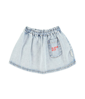 Piupiuchick Piupiuchick short skirt washed blue denim