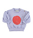 Piupiuchick Piupiuchick sweater balloon sleeves lavender w/ red circle print