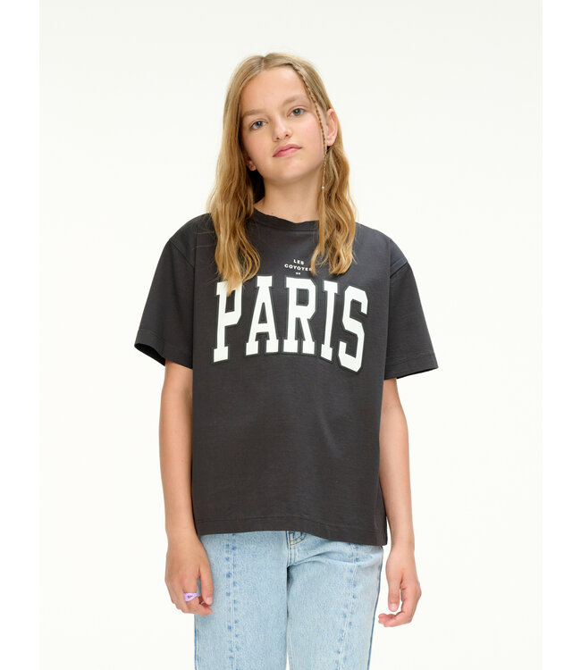 Les Coyotes de paris Les Coyotes de paris relaxed fit t-shirt mercerized artwork anthra