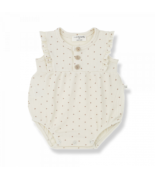 1+ in the family 1+ in the family playsuit cinnia ivory