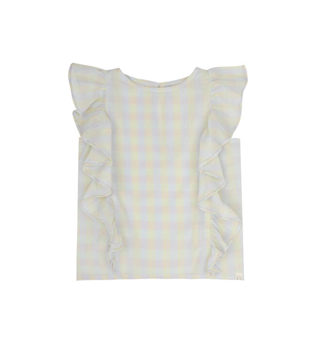 Jenest Jenest top faye mulicolour check yellow