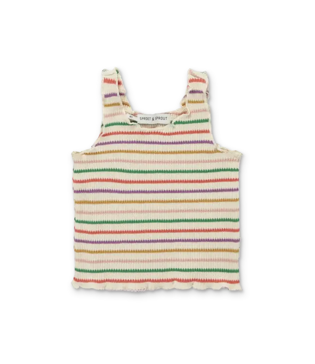 Sproet & Sprout Sproet & Sprout waffle singlet top pear