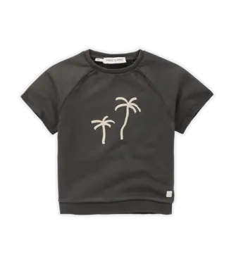 Sproet & Sprout Sproet & Sprout sweatshirt shortsleeve palmtrees asphalt