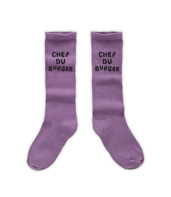 Sproet & Sprout Sproet & Sprout socks chef du burger purple