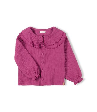 Nixnut Nixnut collar blouse berry