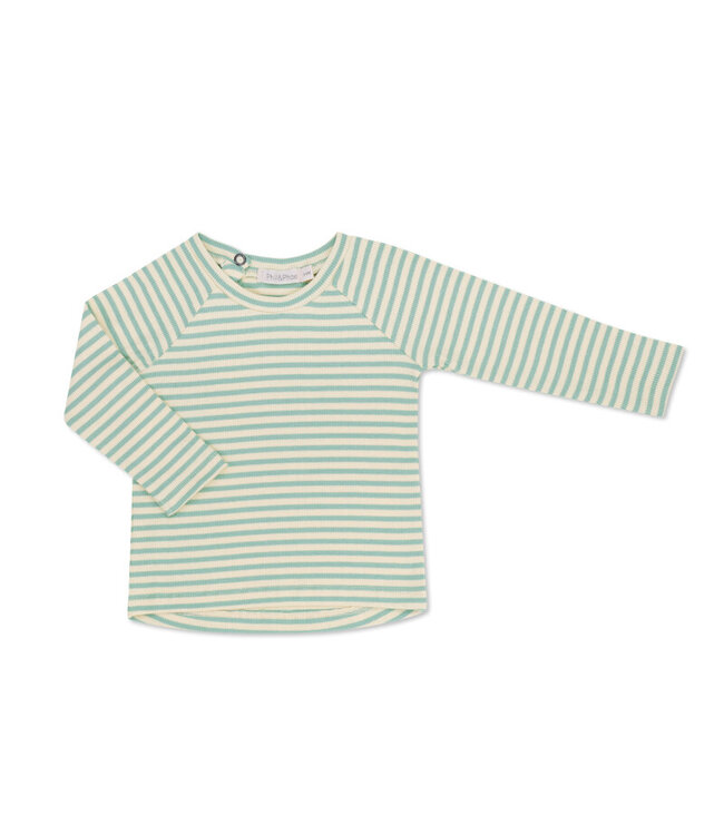 Phil & Phae Phil & Phae baby longsleeve stripes sea foam