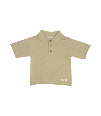 Baje Studio Baje Studio knit polo mackay sand