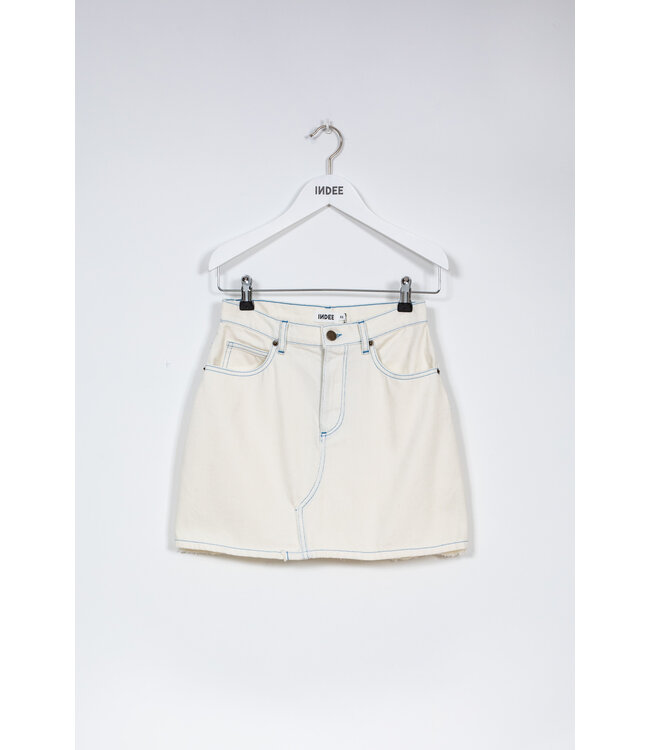 Indee Indee short denim skirt picnic off white