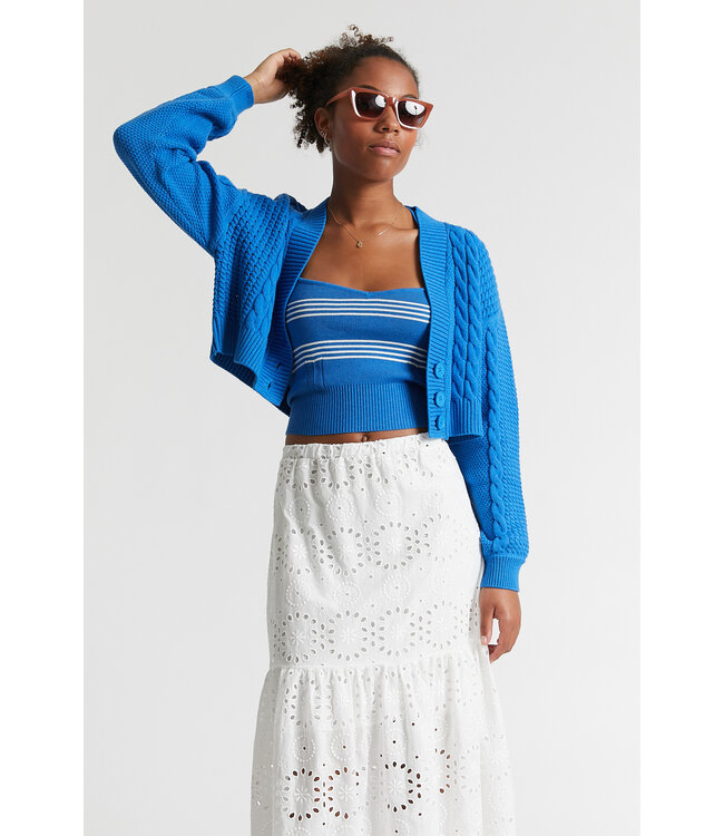 Indee Indee short cardigan polina outremer blue