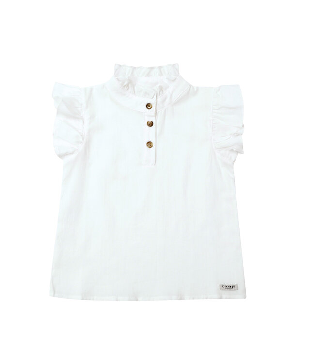 Donsje Donsje steffie blouse off white