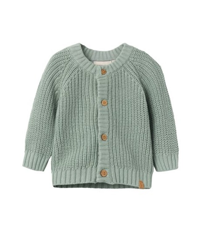 Lil 'Atelier Lil 'Atelier baby cardigan emlen jadeite