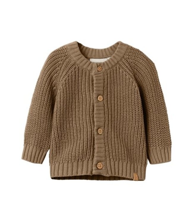 Lil 'Atelier Lil 'Atelier baby cardigan emlen tigers eye