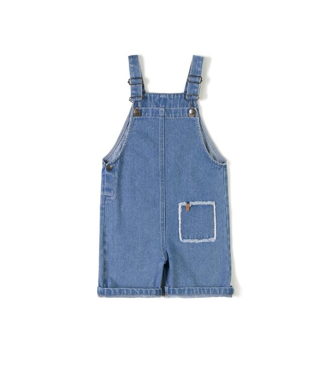 Nixnut Nixnut baby short dungaree jeans