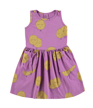 Lötie kids Lötie kids dress moons fucsia