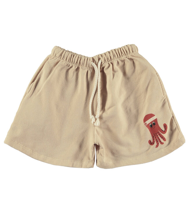 Lötie kids Lötie kids bermuda shorts octopus latte