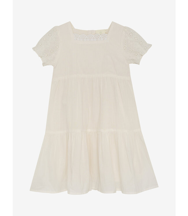 Enfant Enfant dress broderie Anglaise eggnog