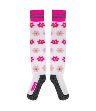Pindahs Pindahs hockey socks puck smiley flower