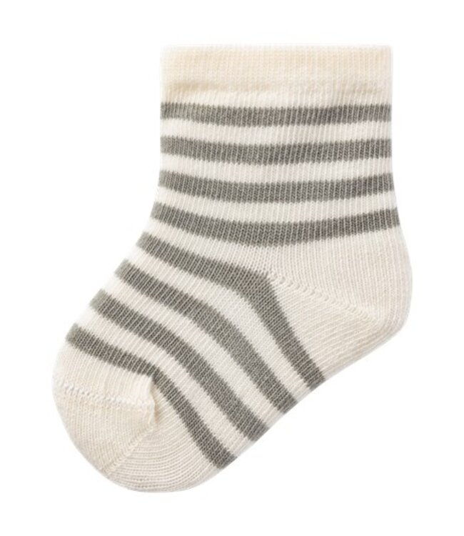 Lil 'Atelier Lil 'Atelier baby socks love stripe dried sage