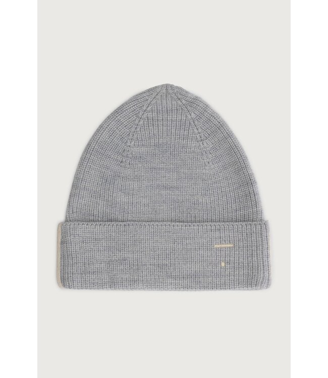 Gray label Gray label baby knitted beanie grey melange
