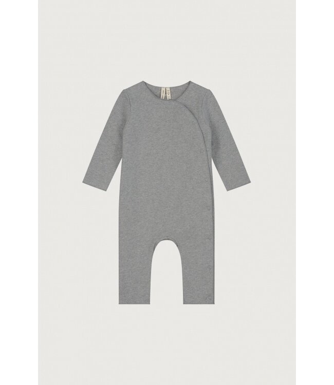 Gray label Gray label baby onesie with snaps grey melange